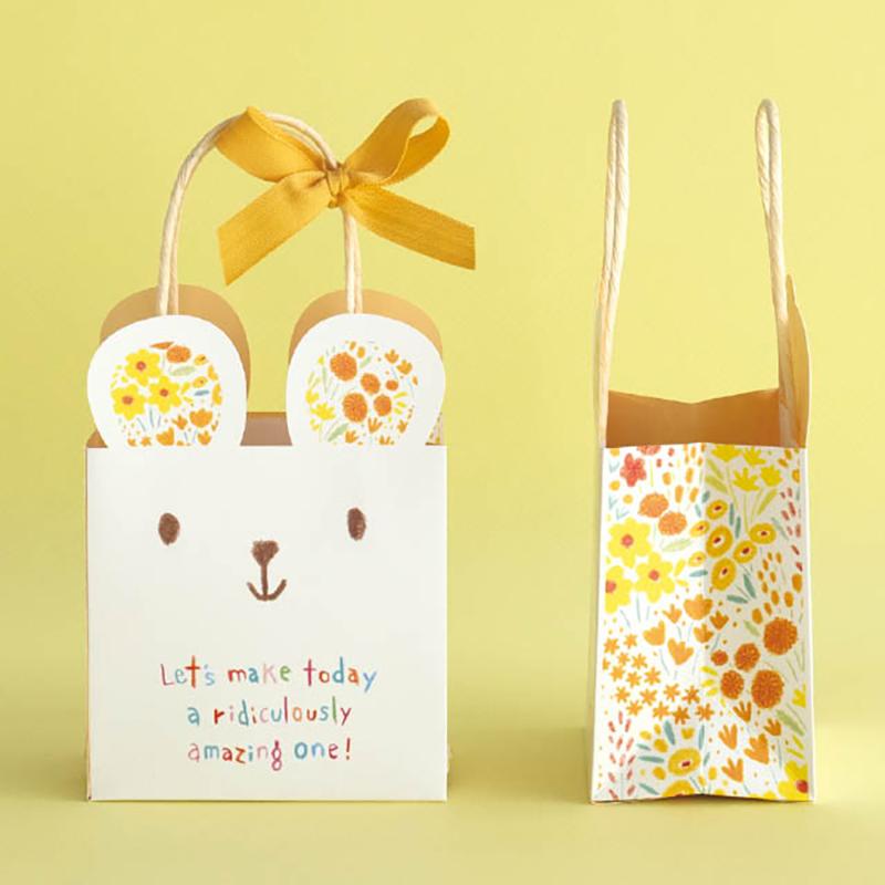 ラッピング用品 CYK-M1P クレヨンダイカットペーパーバッグ-1/クマ(20枚) ヘッズ