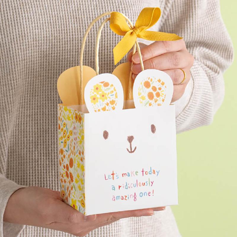 ラッピング用品 CYK-M1P クレヨンダイカットペーパーバッグ-1/クマ(20枚) ヘッズ