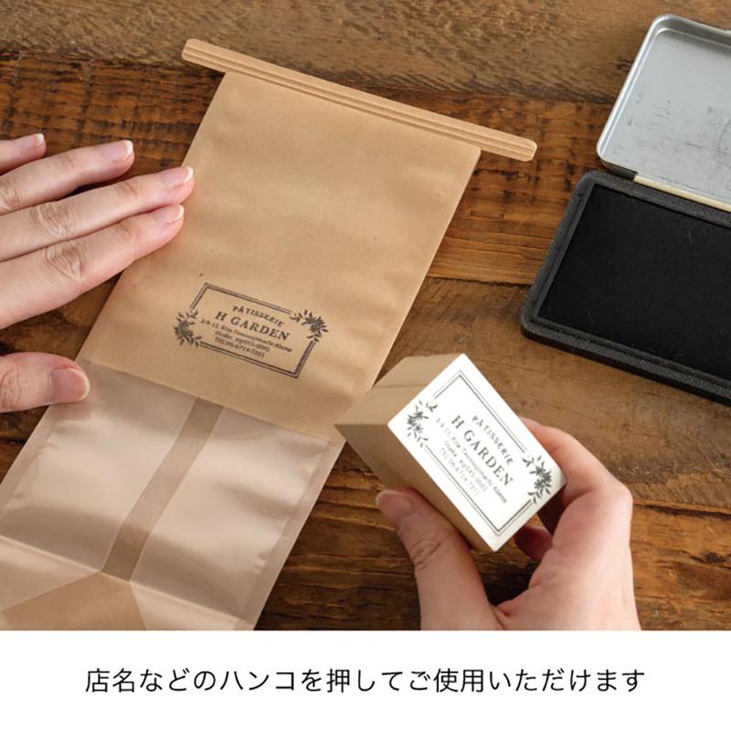 ラッピング用品 MKR-4WP 無地クラフト窓付角底袋-4/ワイヤー付(30枚) ヘッズ