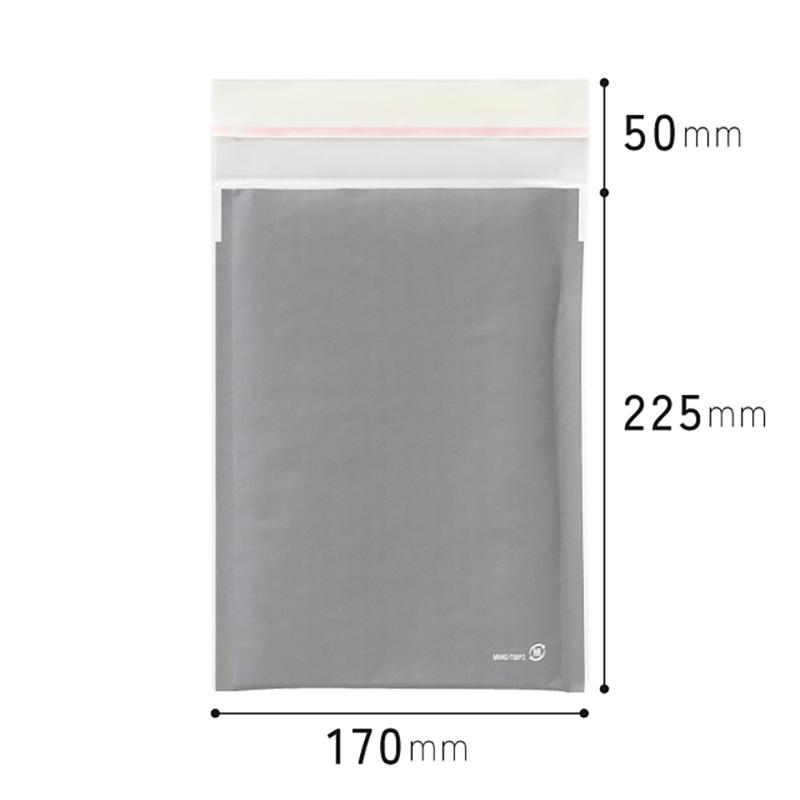 発送資材 MWG-TBP3 無地緩衝材付宅配ペーパーバッグ-3/WG(10枚) ヘッズ