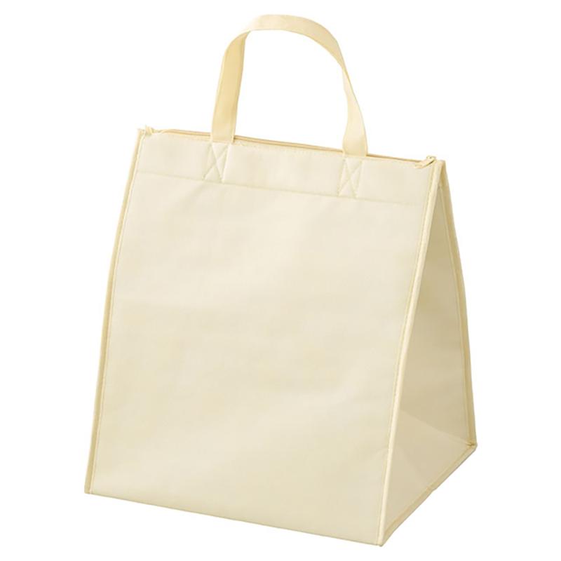 保冷バッグ MIV-3CB 無地アイボリークールバッグ-3(5枚) ヘッズ