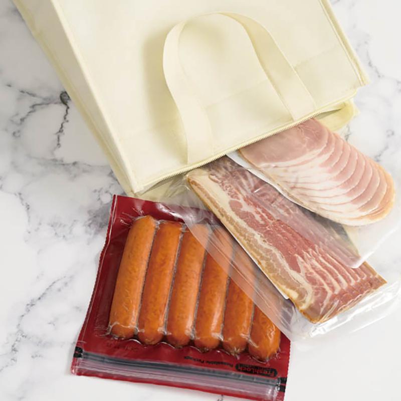 保冷バッグ MIV-3CB 無地アイボリークールバッグ-3(5枚) ヘッズ