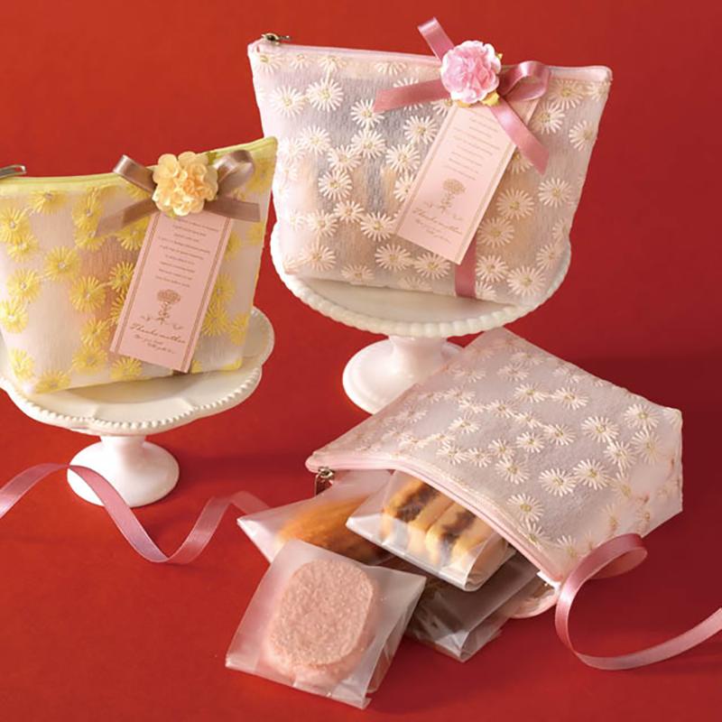 ラッピング用品 LHN-POS レースハンドメイドポーチ-S/ピンク(10個) ヘッズ