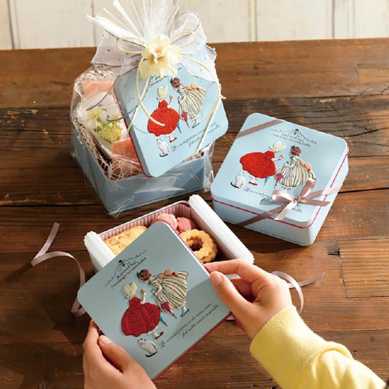 ラッピング用品 CHRK-CAN1 チャリティーキッズギフト缶-1/ガールズ(10個) ヘッズ