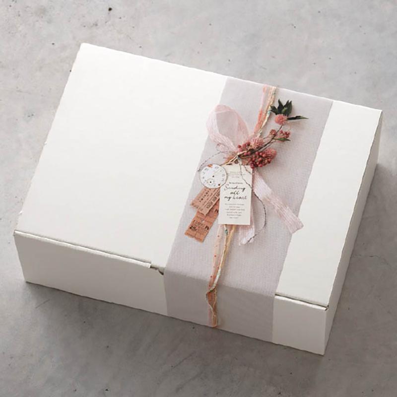 ギフト箱 MOW-LGB1 無地オフホワイトギフトボックス-L1(10枚) ヘッズ