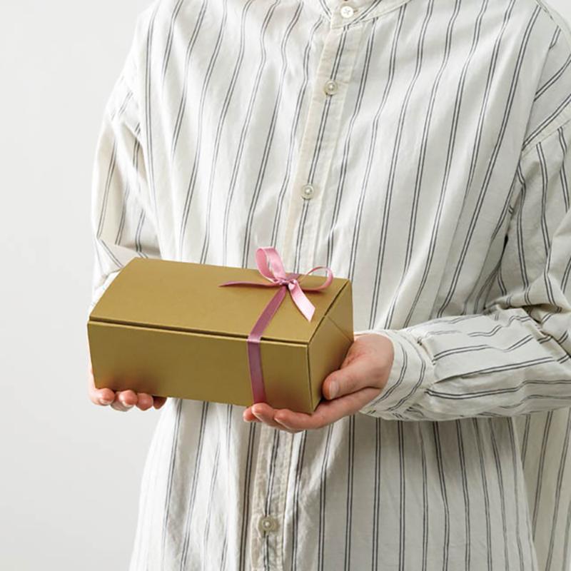 ギフト箱 MTG-GB5 無地ワンタッチギフトBOX-5/メタリックゴールド(20枚) ヘッズ