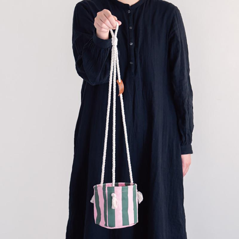 HNG-POM1 ハンギングポットカバーM-1/レガッタストライプ(4個) ヘッズ