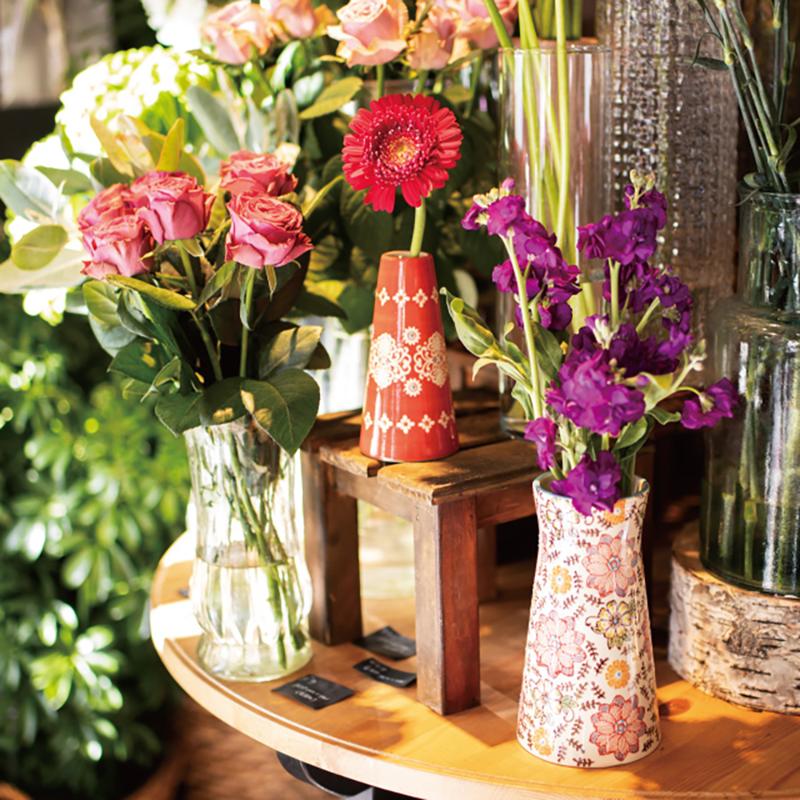 花器 HNP-FB1 ハンドメイドプリントフラワーベース-1(2個) ヘッズ