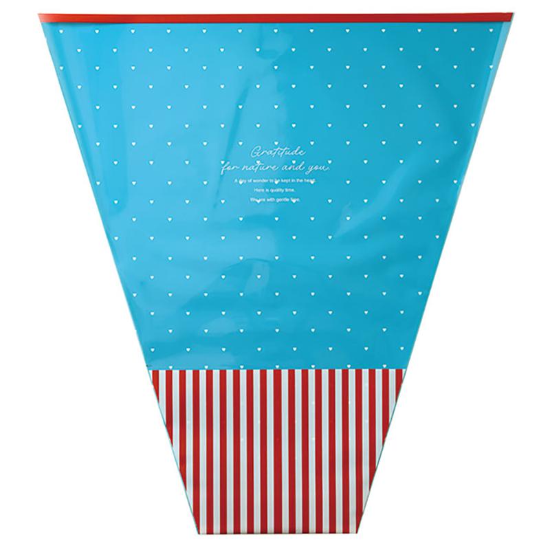 ラッピング用品 DOS-OP5 ドットストライプOPPギフトバッグ-5(50枚) ヘッズ