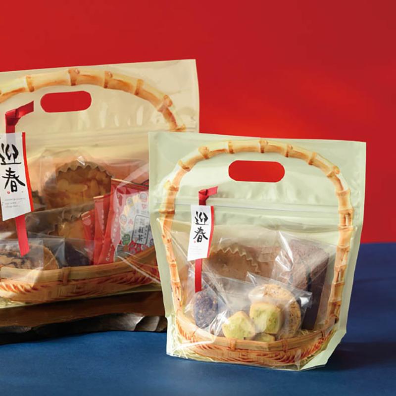 ラッピング用品 TBN-ZSS 竹かごジップ付バッグ/ナチュラル-SS(30枚) ヘッズ