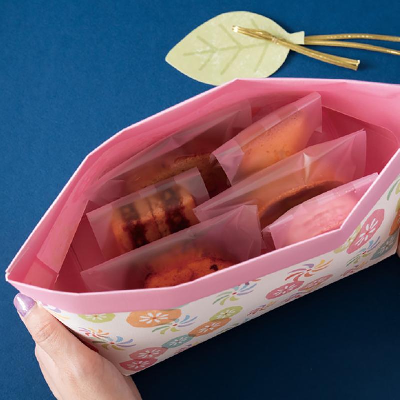 ラッピング用品 WA-B2P 和風舟形ペーパーバッグ-2/かざぐるま(20枚) ヘッズ