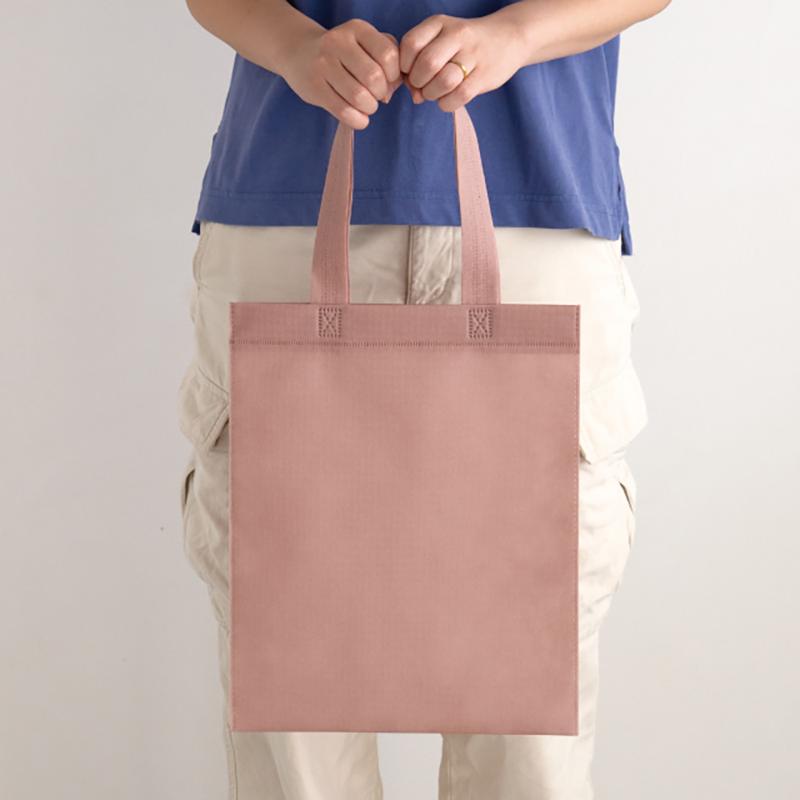 不織布バッグ MGP-MB 無地不織布トートバッグ-M/グレイッシュピンク(20枚) ヘッズ