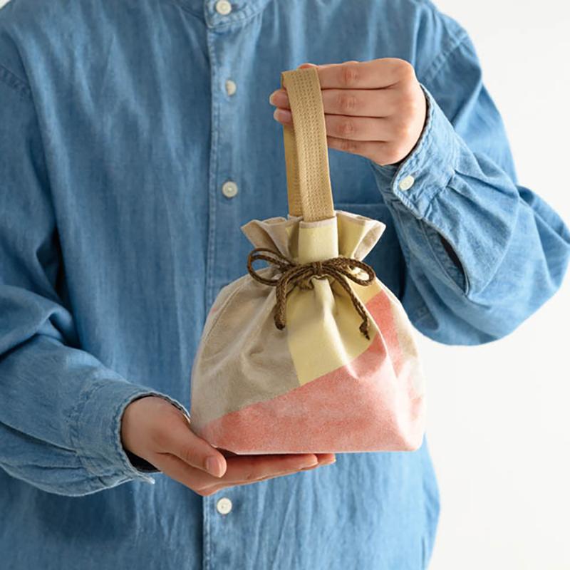 ラッピング用品 WFK-BM2 和風不織布巾着バッグM-2(20枚) ヘッズ