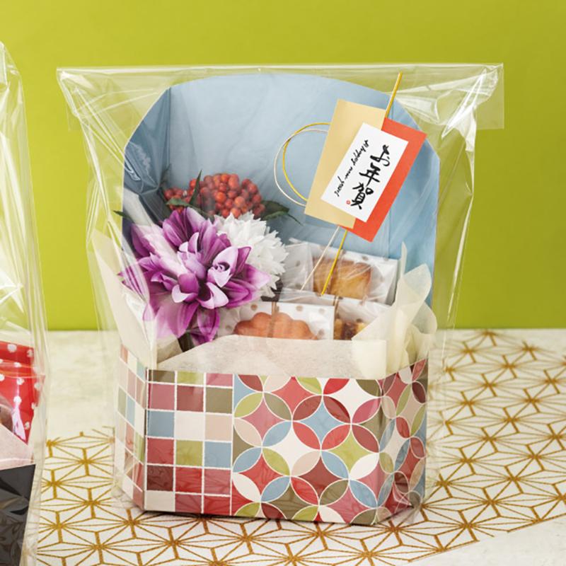 ラッピング用品 ESF-WASM イージーフラワー和風ペーパートレイ-M/七宝(10枚) ヘッズ