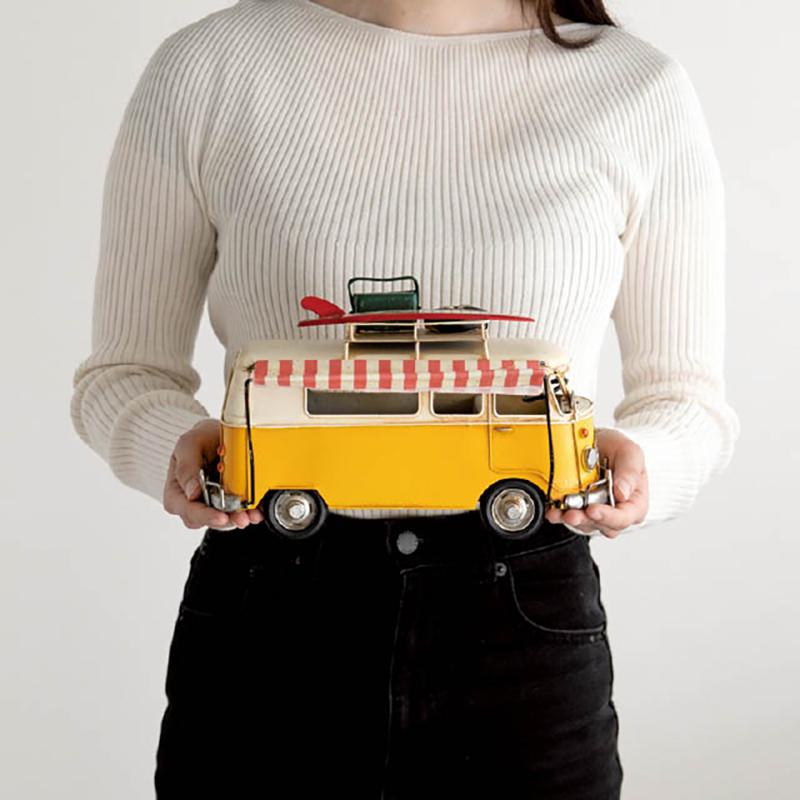 ディスプレイ雑貨 BRZ-INT3 インテリアブリキバス-3 ヘッズ