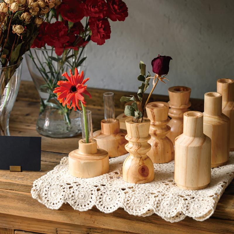 花器 WOD-FB3 ウッドフラワーベース-3(2個) ヘッズ