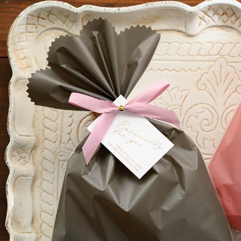 ギフト資材 MIP-YT1 ミスティーカラーリボン付ワイヤータイ/ピンク-1(10個) ヘッズ