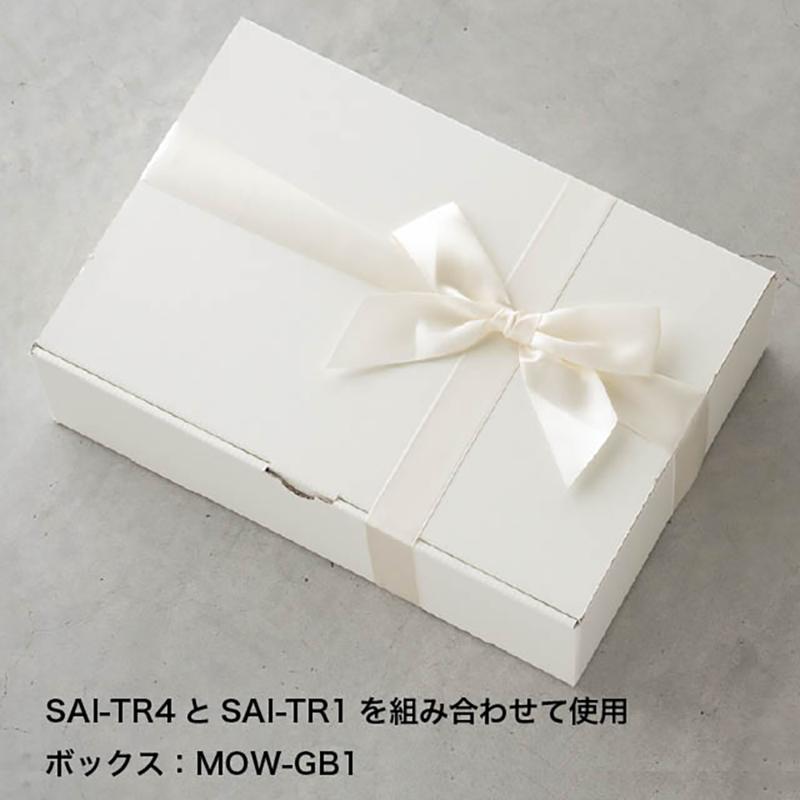 贈答用飾り SAI-TR4 サテンリボンゴムタッグアイボリー-4(10個) ヘッズ