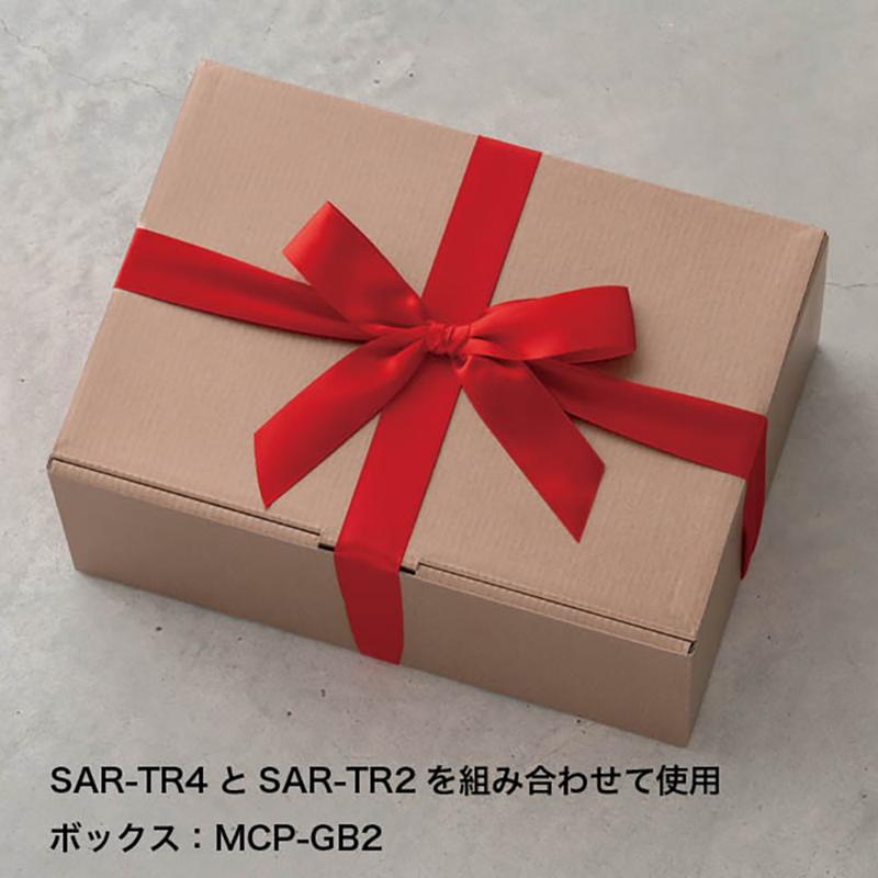 贈答用飾り SAR-TR4 サテンリボンゴムタッグレッド-4(10個) ヘッズ