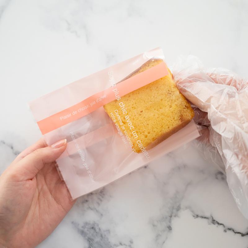 合掌袋 PI-OB3 ラインスイーツパック(ピンク)/クリア-3(100枚) ヘッズ