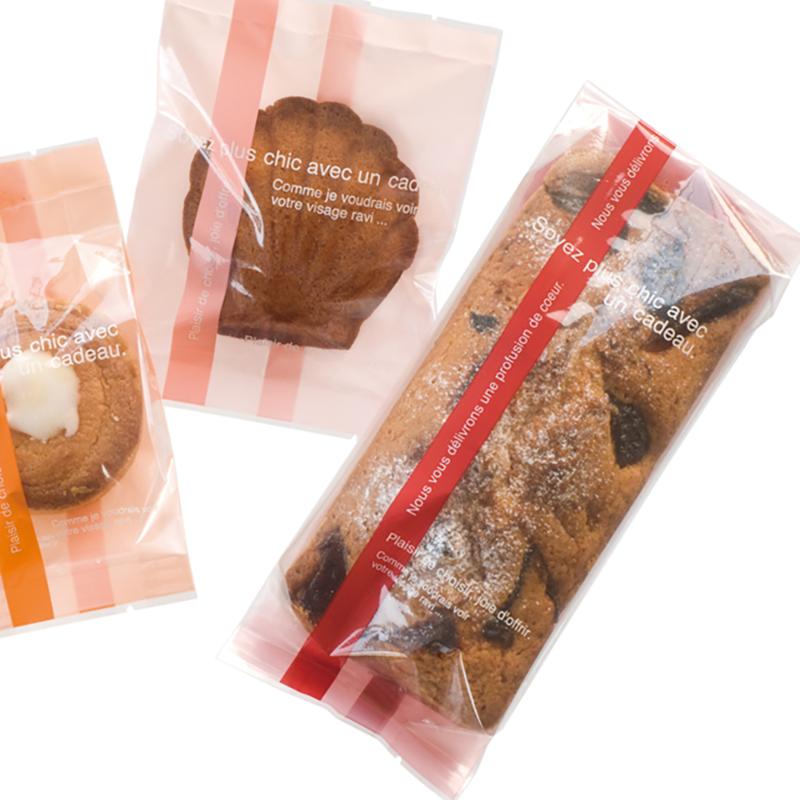 合掌袋 PI-OB3 ラインスイーツパック(ピンク)/クリア-3(100枚) ヘッズ