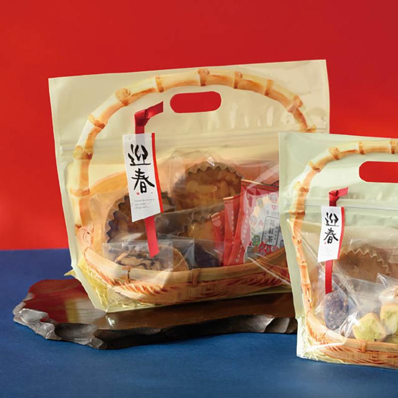 ラッピング用品 TBN-ZM 竹かごジップ付バッグ/ナチュラル-M(30枚) ヘッズ