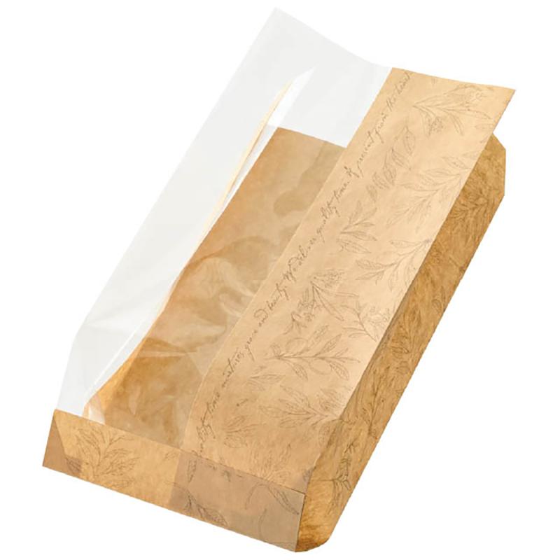 ラッピング用品 BFE-2WP ベルフィーユ窓付紙袋-2/耐油対応(100枚) ヘッズ