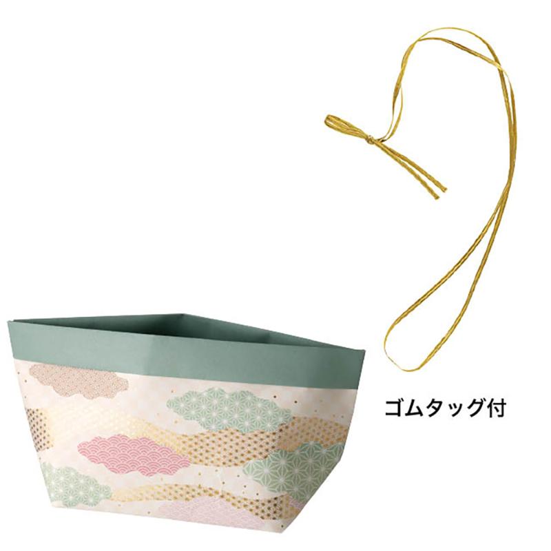 ラッピング用品 WA-B3P 和風舟形ペーパーバッグ-3/みやび(20枚) ヘッズ