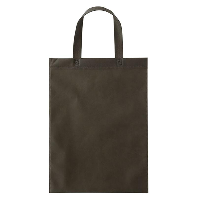 不織布バッグ MCL-LB 無地不織布トートバッグ-L/チャコール(10枚) ヘッズ