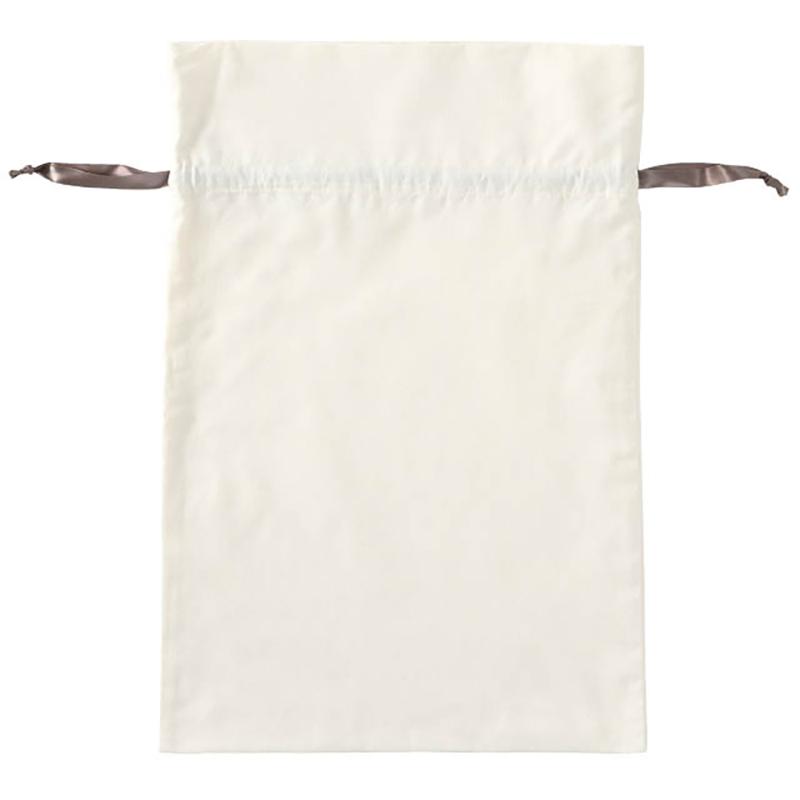 ラッピング用品 MRG-KBS 無地グレーリボン付巾着バッグ-S(5枚) ヘッズ