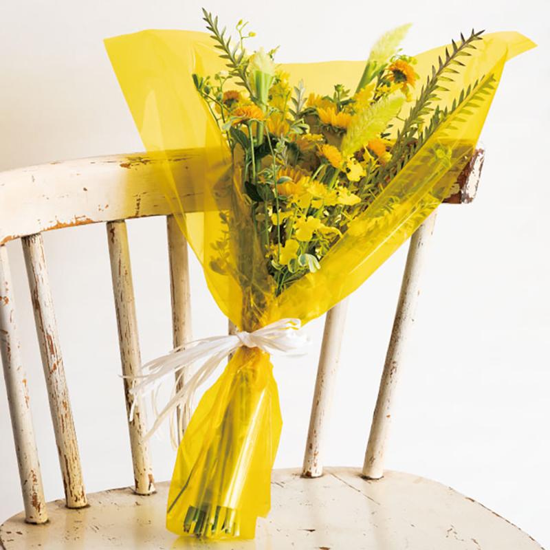 ギフト資材 CRC-RO2 クリアカラーOPPロール-2/イエロー ヘッズ