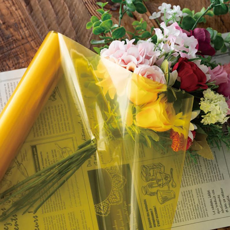 ギフト資材 CRC-RO2 クリアカラーOPPロール-2/イエロー ヘッズ