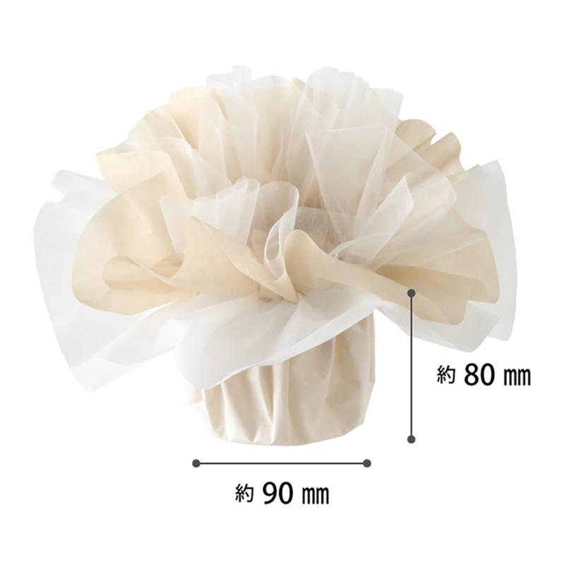 ラッピング資材 FSD-WS1 フロットンスタンディングブーケラッピングS-1/ホワイト(10枚) ヘッズ