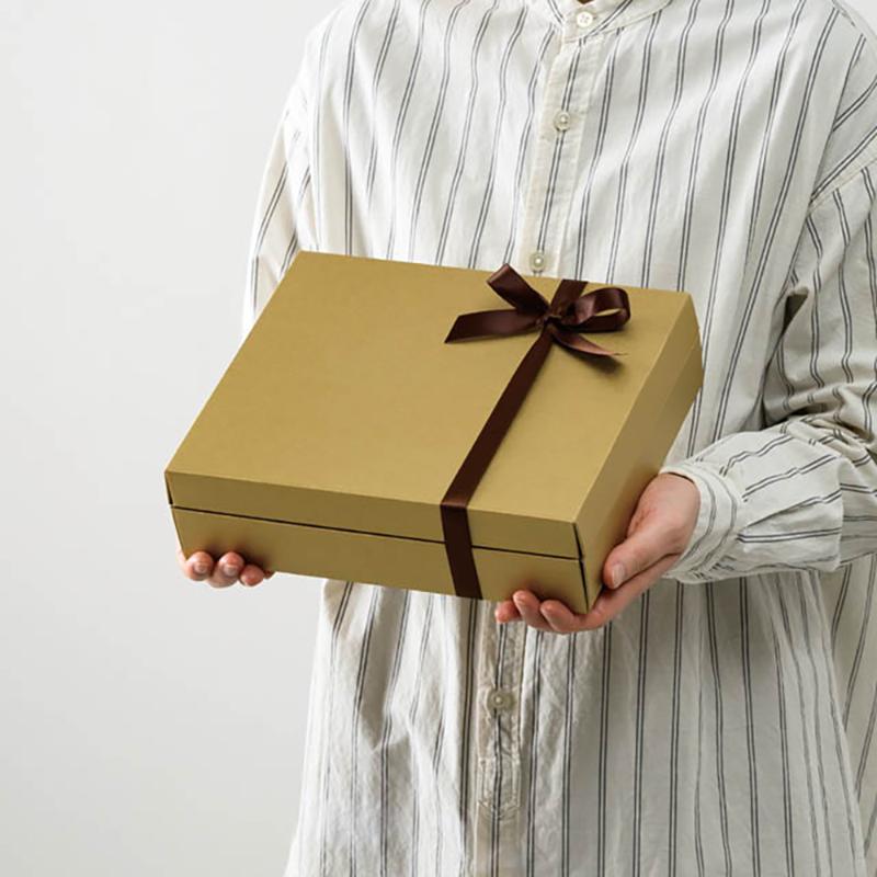 ギフト箱 MTG-GSS 無地メタリックゴールドギフトBOX-SS(10枚) ヘッズ