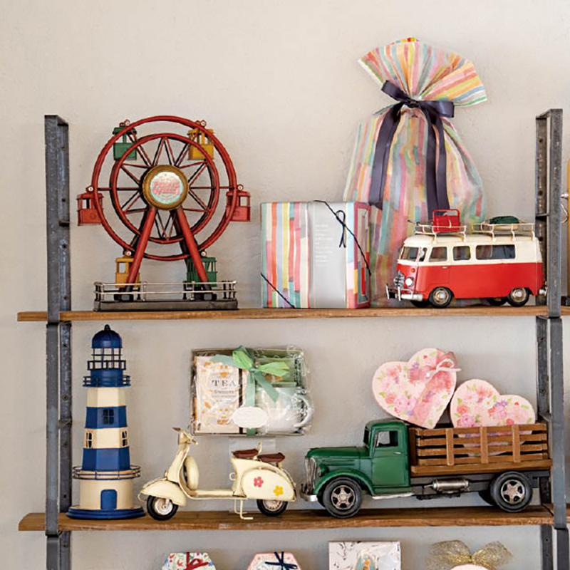 ディスプレイ雑貨 BRZ-INT10 インテリアブリキ灯台-10 ヘッズ