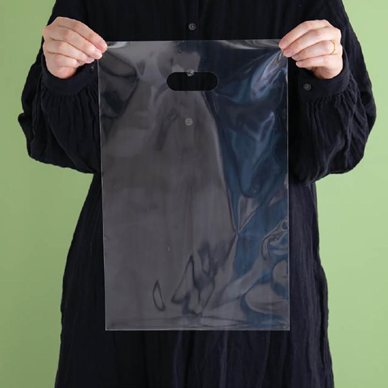 ポリ手提げ M-KOP3 無地OPP小判抜きバッグ-3(100枚) ヘッズ