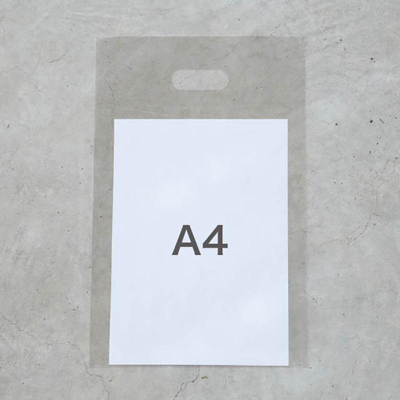 ポリ手提げ M-KOP3 無地OPP小判抜きバッグ-3(100枚) ヘッズ