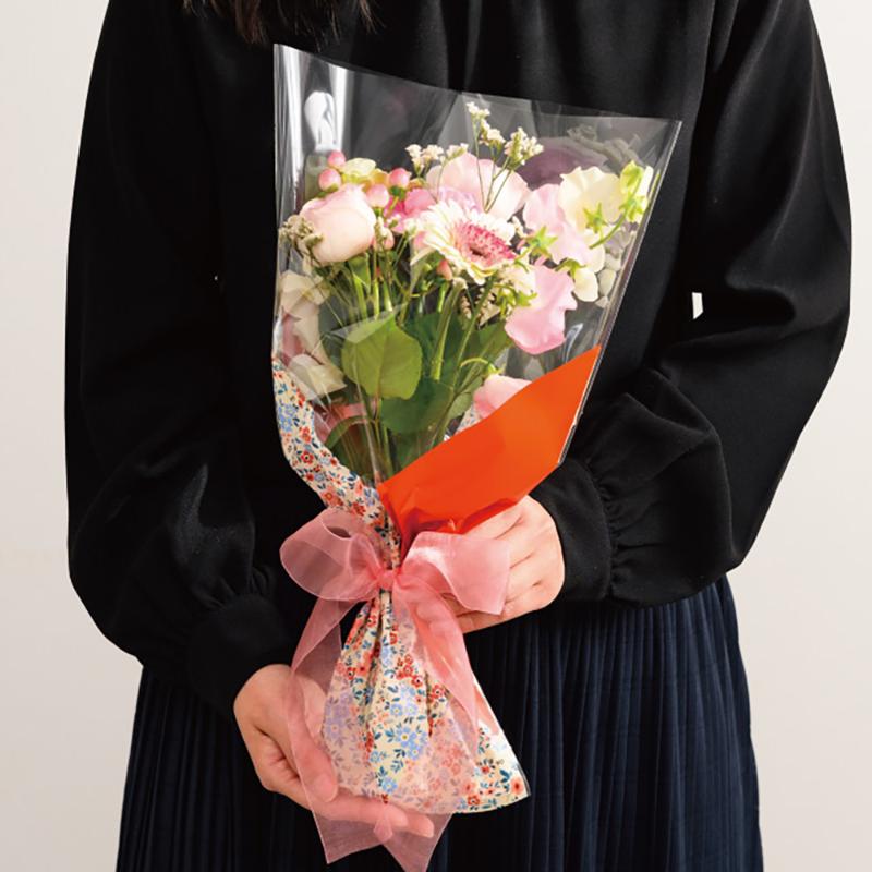 ラッピング用品 RFN-BOP1 ラフィネブーケOPPバッグ-1/レッド(50枚) ヘッズ