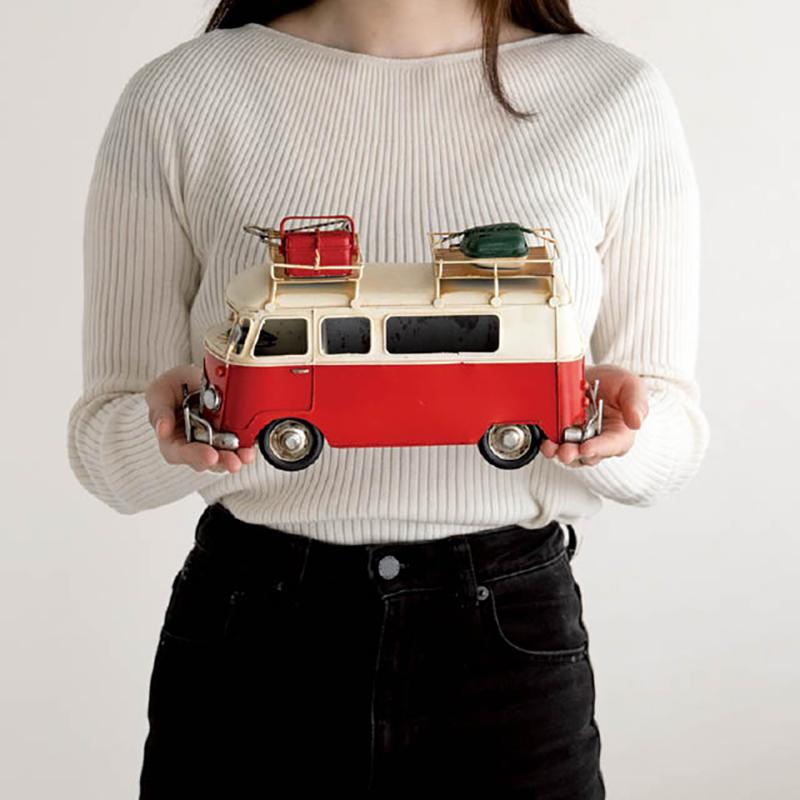 ディスプレイ雑貨 BRZ-INT1 インテリアブリキバス-1 ヘッズ