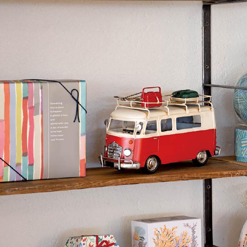 ディスプレイ雑貨 BRZ-INT1 インテリアブリキバス-1 ヘッズ