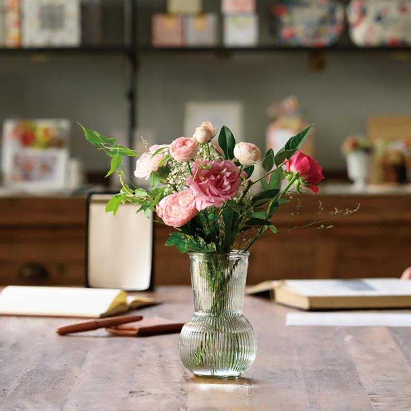 花器 GLS-FB15 スタンディングガラスフラワーベース-15(4個) ヘッズ