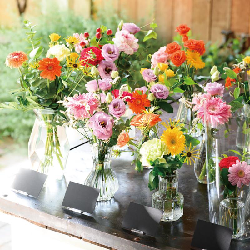 花器 GLS-FB17 スタンディングガラスフラワーベース-17(9個) ヘッズ