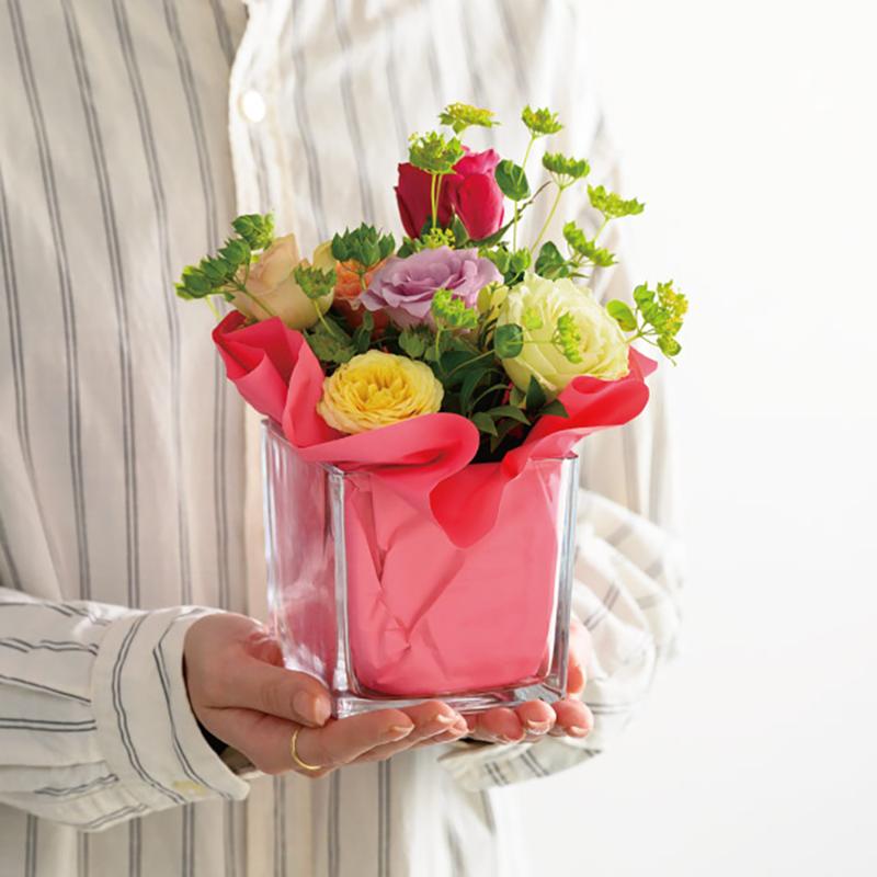 花器 GLS-FPO2 スタンディングガラスフラワーポット-2(4個) ヘッズ