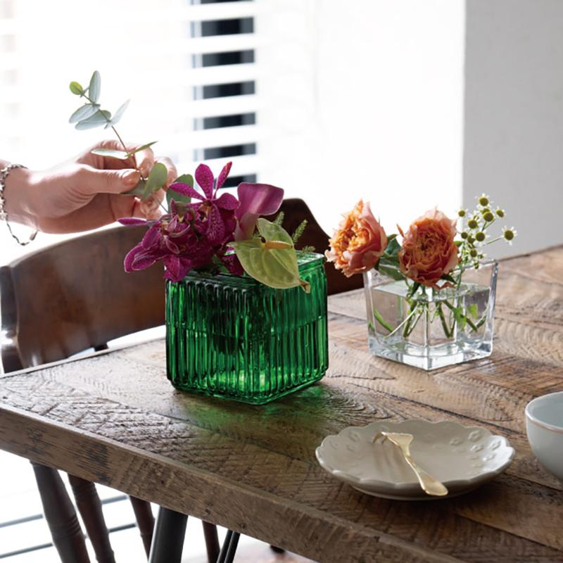 花器 GLS-FPO2 スタンディングガラスフラワーポット-2(4個) ヘッズ