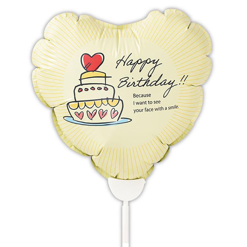 贈答用飾り BLN-FPL2 バルーンフラワーピックL-2/BIRTHDAY(10本) ヘッズ