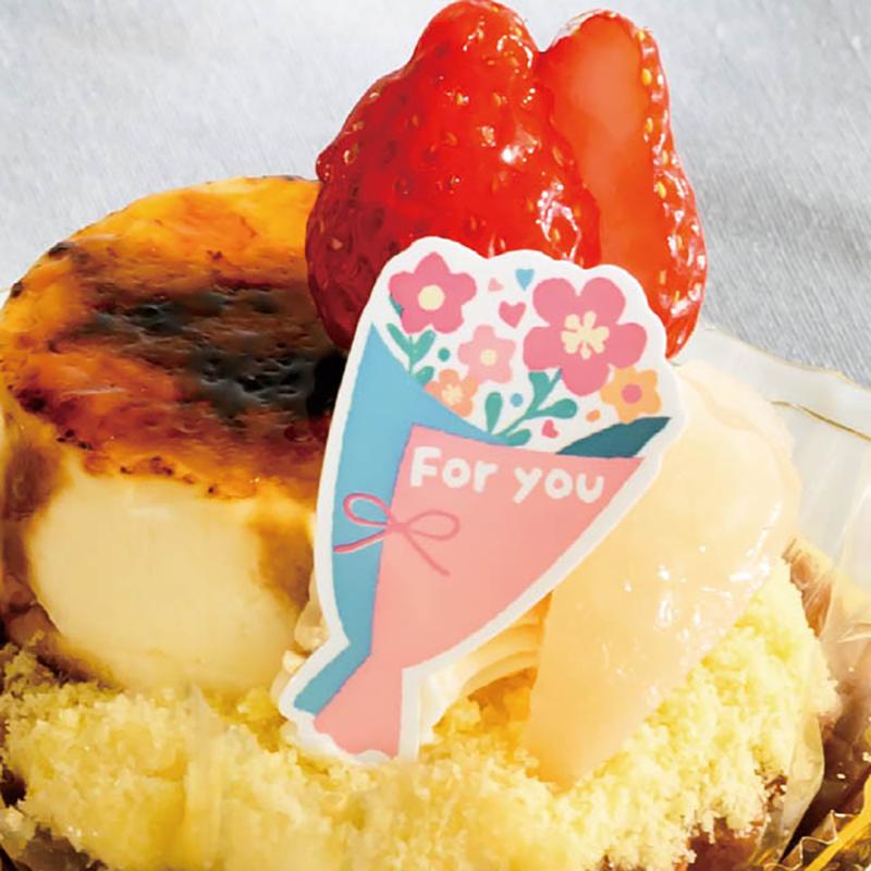 FBQ-PC1 フラワーブーケケーキピック-1(100枚) ヘッズ