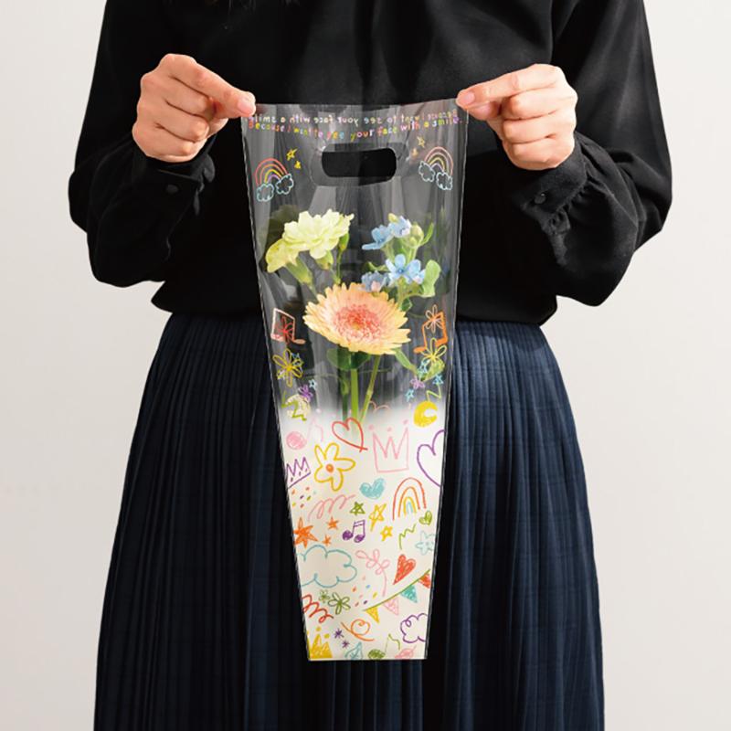 ラッピング用品 HCY-BOP1 ハッピークレヨンOPPギフトバッグ-1(50枚) ヘッズ