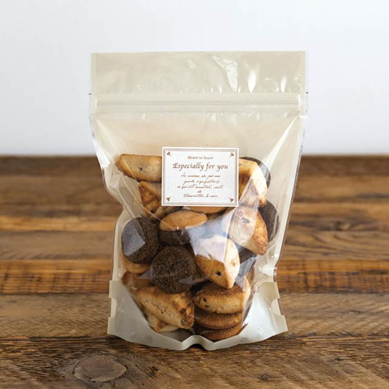 チャック付き袋 MB-ZOS2 無地ジップスタンドバッグ-2/ベージュ(50枚) ヘッズ