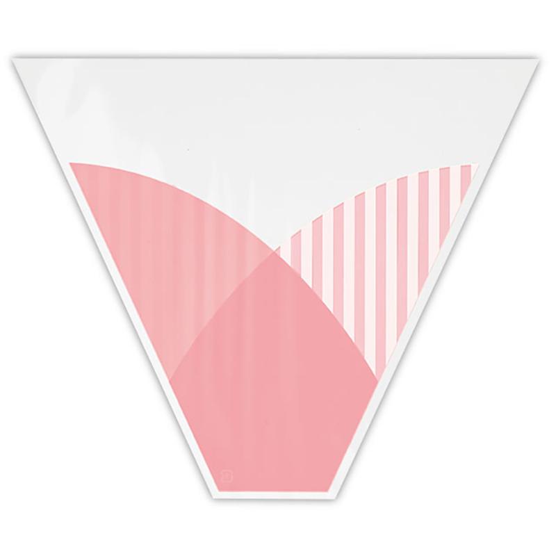 ラッピング用品 PUE-BSO1 プリエブーケOPPスリーブバッグ-1/ピンク(100枚) ヘッズ