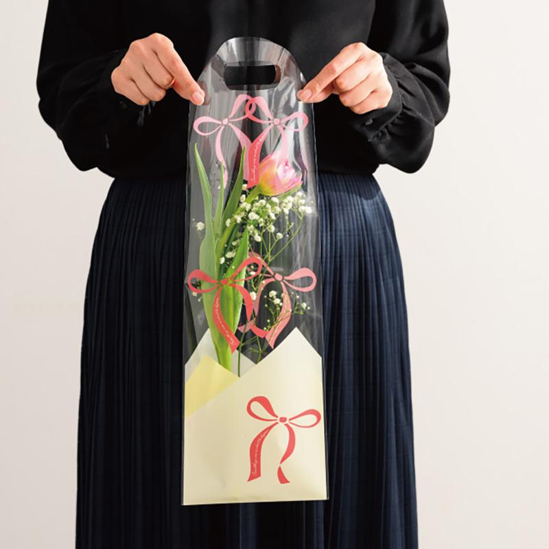 ラッピング用品 RIB-OP1 リボンスタイルOPPギフトバッグ-1(50枚) ヘッズ